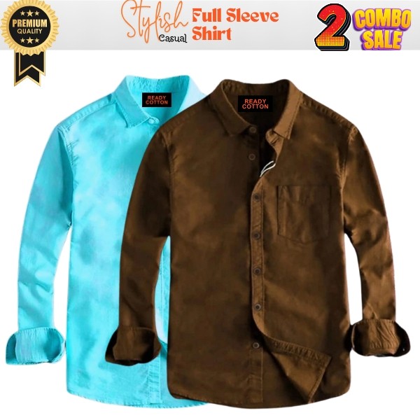 Pure Cotton Men's Shirt Full Sleeve