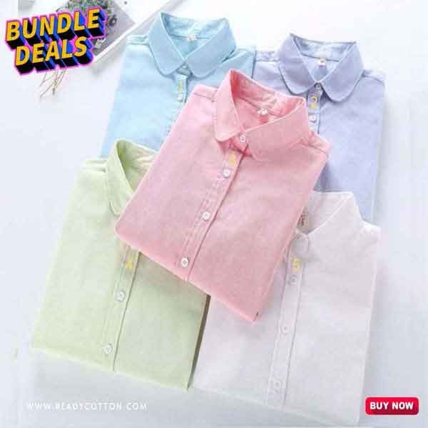 cotton shirts combo offer