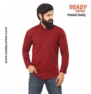 Maroon Colour Shirt for Men