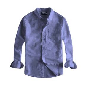 Ash Color Oxford Cotton Full Sleeve Shirt