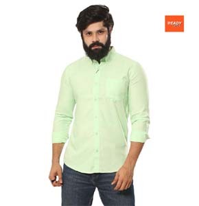 Lemon Color Cotton Shirt for Men